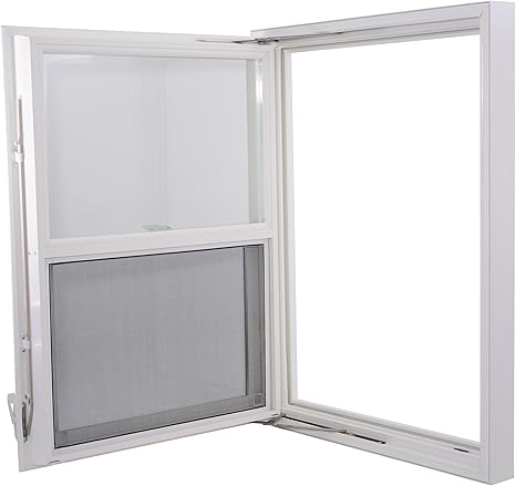 Redi Exit Single-Hung Egress Window -Premium Single Egress Window - Casment Window - Egress Window (35.5" W x 36" H x 3.25" D Right Hinged)