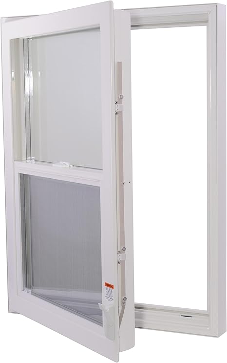 Redi Exit Single-Hung Egress Window -Premium Single Egress Window - Casment Window - Egress Window (35.5" W x 36" H x 3.25" D Right Hinged)